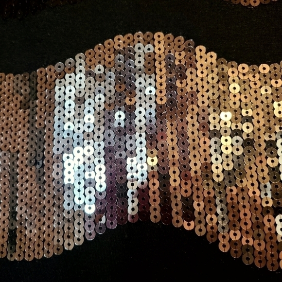 CANDY COUTURE PLUS SEQUIN MINI DRESS SLEEVELESS METALLIC WOMENS SIZE 3X - Picture 3 of 9